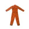 1/12 Action Figure Clothes,Jumpsuit for 6 inch Male Action Figures,6 inch Miniature Clothing (Red-Orange) view 4