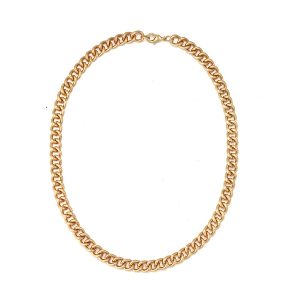 ZYIBPMSJKQCFK Retro Metal Chain Women'S Short Necklace Accessories,golden,47cm