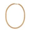 ZYIBPMSJKQCFK Retro Metal Chain Women'S Short Necklace Accessories,golden,47cm view 1