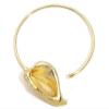ZYIBPMSJKQCFK Bohemian Poplar Leaf Metal Vintage Necklace For Women,golden,44cm view 1