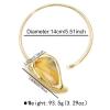 ZYIBPMSJKQCFK Bohemian Poplar Leaf Metal Vintage Necklace For Women,golden,44cm view 4