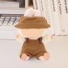 15cm-17cm Dolls Clothes with Adjustable Belts & Cute Hat, Summer Overalls Outfits for 17 CM Doll, Cute Fashion Clothing Set for Have a Seat Doll Daily Wear view 2