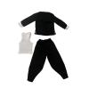1/12 Action Figure Clothes,Three-piece Set for thinner Build 1/12 Figures,Miniature Chinese Kung Fu Clothing Suit. (Vest,Coat and Pant) view 4