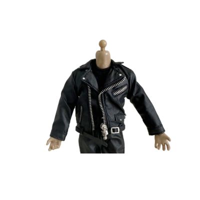 1/12 Action Figure Clothes,Leather Jacket for 6 inch Male Action Figures,1:12 sacle Miniature Doll Clothing (Leather Jacket)