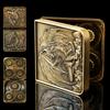 7 in 1 Metal DND Dice Set Spinner dice subitable for Dungeons & Dragons in Magnetic Iron BoxGold view 1