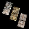 7 in 1 Metal DND Dice Set Spinner dice subitable for Dungeons & Dragons in Magnetic Iron BoxGold view 3