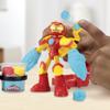 Play-Doh Marvel Iron Man Blast Launcher with Bendy Action Figure, Arts & Crafts Toys for Kids 4 Years & Up view 2