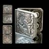 7 in 1 Metal DND Dice Set Foldable Spinner Compact dice subitable for Dungeons & Dragons in Magnetic Iron BoxSliver view 1
