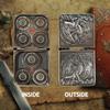 7 in 1 Metal DND Dice Set Foldable Spinner Compact dice subitable for Dungeons & Dragons in Magnetic Iron BoxSliver view 2