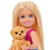 Barbie Chelsea Outdoor Adventures Playset, Family & Friends Set with Small Blonde Doll, Pet Puppy & 5+ Camping Accessories view 2