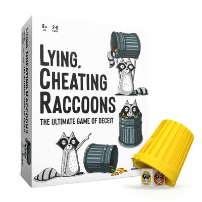 Lying, Cheating Raccoons  The Ultimate Bluffing Dice Game for 2-6 Players, Ages 8+  Family Fun!