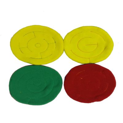 6 Dia. in. Mini Bead Freece Maze Mat - Set of 4