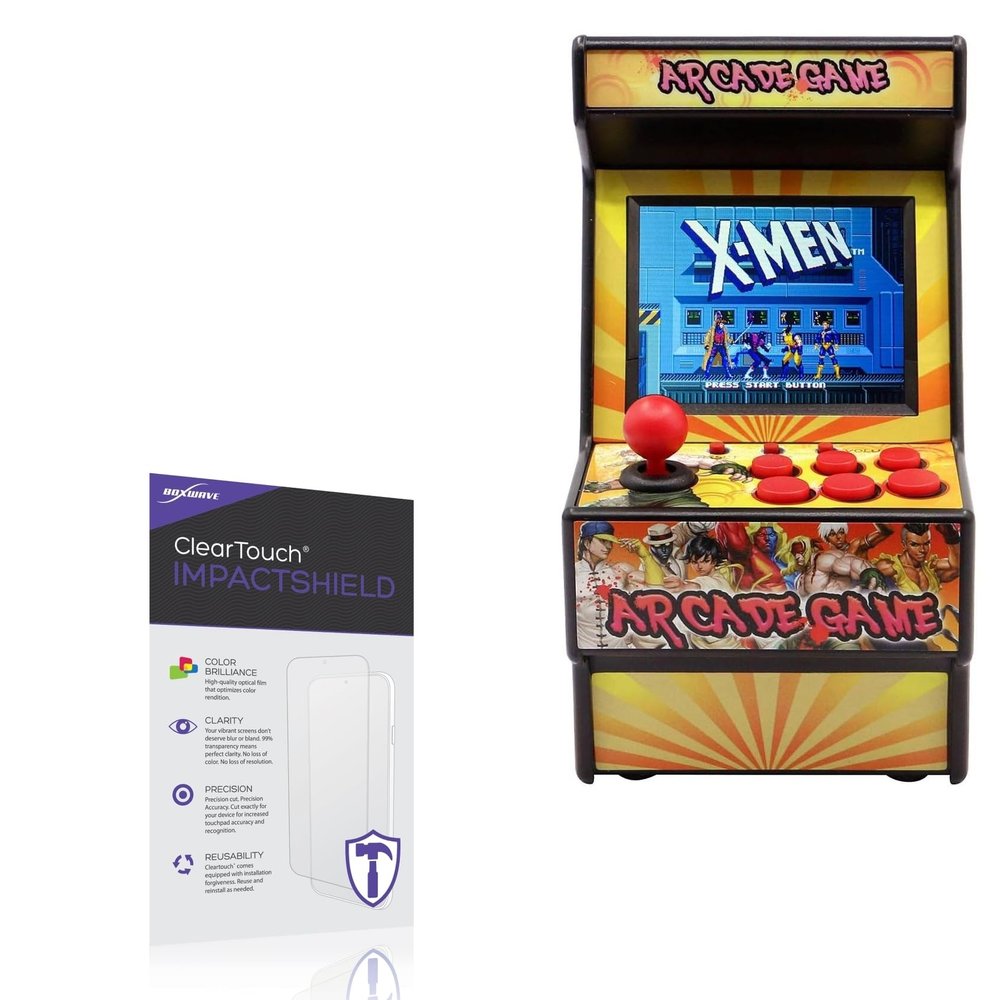 BoxWave Screen Protector Compatible With Easegmer Mini Arcade Game Machine - ClearTouch ImpactShield (2-Pack), Impenetrable Screen Protector Flexible Film