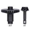 tctrbvv for SCX10 II AR44 AR45 for Capra F9 1/10 RC Axles 30/8T CNC Heavy Duty Overdrive Bevel Hardened Steel Gear Set Crawler RC Car Parts view 2