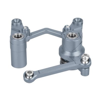 tctrbvv for Traxxas BL-2S for Slash 4x4 4WD CNC Machined Aluminum Steering Bellcrank and Drag Link Servo Saver Set Upgrade Parts Precision RC Car Parts(Metallic)