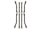 48g Black Coated Brass Chassis Set for 1/18 Scale RC Crawler Upgrade - Bronco Style (4PCS) view 2