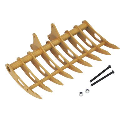 RC Accessories for Huina Excavator Metal Rake Bucket for 1/14 RC 1580 1550 1592 1593 1594 1599 DIY Excavator Accessories
