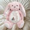 84WONDER I Filled It with My Wishes Grandmother Granddaughter Personalized Stuffed Bunny Gift, Custom Plush Toy from Grandma, Bunny with Message for Granddaughter, Kids & Baby Keepsake view 2