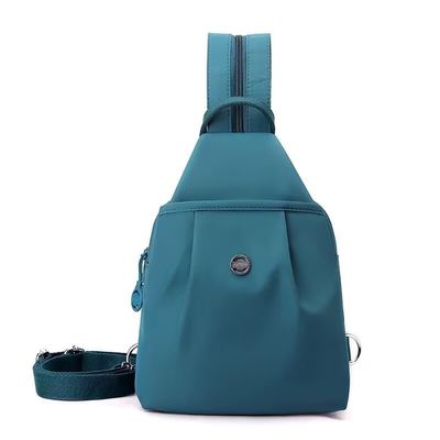Waterproof Oxford Cloth Large Capacity Convertible Shoulder Bag, Outdoor Travel Hiking Chest Bag (Navy)
