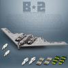 HeyCubex B2 Spirit Airplane Stealth Bomber Building Block Set 1/70 Scale with Magazines Set, Military Building Toys Bomb Bay & Landing Gear Collectible Model for Adults 16+ (2063 Pieces) view 3