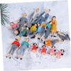 pistro 30Pcs Painted Scale People Figures Miniature Human Figurines for Architectural Models and School Projects  1/25 Scale Plastic view 2