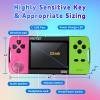 SNONBROS Handheld Game Console for Kids 3.5" IPS Large Screen Rechargeable,Preloaded 216 Video Games ,Arcade Electronic Toy Birthday Xmas Present for Girls -RoseGreen view 2