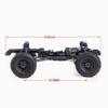 1/10 RC Crawler 313mm Chassis Kit with 2-Speed Gearbox, Nylon Frame, 35T 550 Motor & Axles, Compatible with SCX10, TRX4, and D90  DIY Assembly Kit view 2