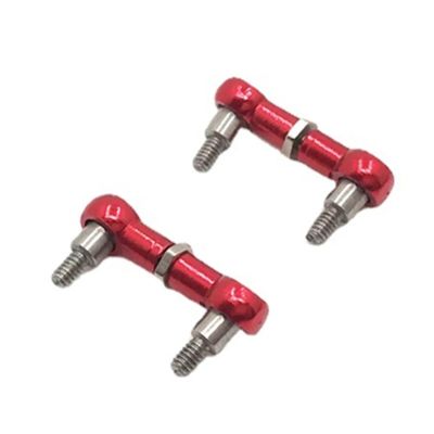 Compatible with Wltoys K969 K979 K989 K999 P929 P939 1/28 RC Car Upgrades Parts Accessories Metal Rear Ball Joint Rod Link Rod RC Car Accessories(Red)