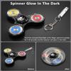 ATESSON Metal Fidget Spinner Toys for Adults Kids ADHD Stress Anxiety Relief Fidget Toys for Kids 8-12 with High-Speed Stainless Steel Bearing Light Up Silent Fidget Spinners with Fluorescent view 2