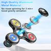 ATESSON Metal Fidget Spinner Toys for Adults Kids ADHD Stress Anxiety Relief Fidget Toys for Kids 8-12 with High-Speed Stainless Steel Bearing Light Up Silent Fidget Spinners with Fluorescent view 3