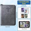 Sports Card Binder, Baseball Binder, 400 Pockets Sleeves with Zipper Collector Album, Card Folder for MTG, TCG, Sports Cards view 3