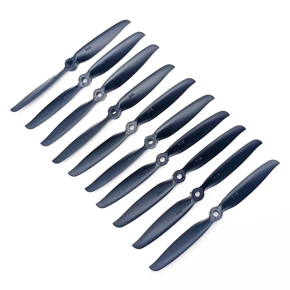10/20pcs for 6040 6x4 6x4E Nylon Propellers for 2450 Hihg Speed Brushless Motor for Su27 F22 KT Fixed-Wing Airplane VS APC Props(6040 10pcs)