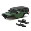 1/18 RC Crawler Chassis Compatible Body Kit Hardtop with Front Rear Bumpers for 6.10in Wheelbase Bronco Style 4M-66(Green) view 1