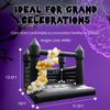 Black Bounce House for Adults Kids, 100% PVC Commercial Halloween Bounce House with 750W Powerful Blower, Outdoor Indoor Halloween Inflatable Party, 13.5x11.5x10FT view 2