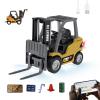 DAOGU mini RC Forklift Toy - 1:64 Alloy Remote Control Crane with Liftable Forks,STEM Educational Construction Vehicle for Kids Age 6-12,Christmas Birthday Gift(mini Forklift) view 1