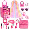 STOPKLAS Princess Light Up Cape Dress Up Shoes, Kids Pretend Makeup Set for Girls Pretend Play Beauty Hair Salons Toys Gift for 3-6 Toddler Little Girls view 1