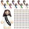 110 PCS Little Jesus Figures Bulk - Mini Jesus Loves You Figurines, Pocket Rubber Jesus Toys for Hide & Seek, Easter Egg Fillers, Sunday School Baptism Gifts & Religious Party Favors (11 Colors) view 1