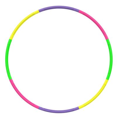 32 Inch Kids Exercise Hoop,8-Piece Detachable Adjustable Weight Fitness Toy for Children, Gymnastics, Dog Agility Training - Colorful Hoops for Party Games, Christmas Wreath Decor