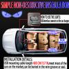2 Pcs Eyes Light,Half-Devil's Eye Light Car Light,Devil Eyes Light for Windshield,Led Devil Eye Light for Car,LED Demon Eye Light Front Back Windshield,Devil Eye Led Light for Car Back Window (Blue) view 3