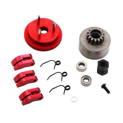 14T Flywheel with Bearing for 1/8 Car Parts, Red
