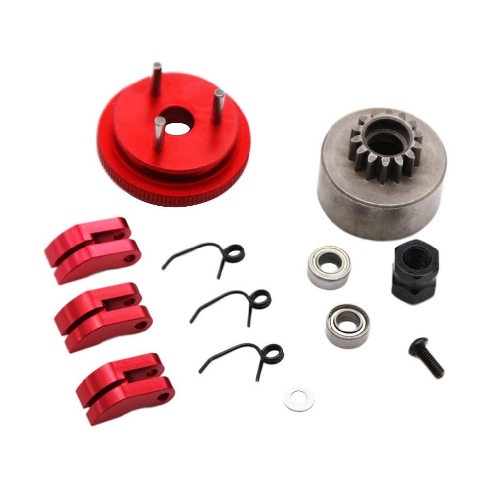 14T Flywheel with Bearing for 1/8 Car Parts, Red