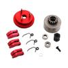 14T Flywheel with Bearing for 1/8 Car Parts, Red view 1