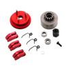 14T Flywheel with Bearing for 1/8 Car Parts, Red view 2