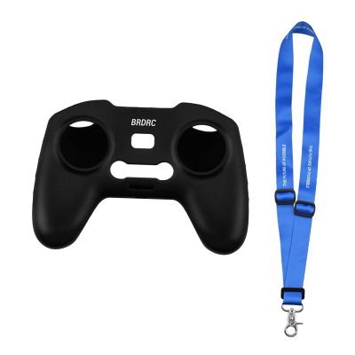 Protective Silicone Case for Remote with Lanyard - Black