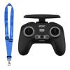 Protective Silicone Case for Remote with Lanyard - Black view 3