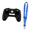 Protective Silicone Case for Remote with Lanyard - Black view 4