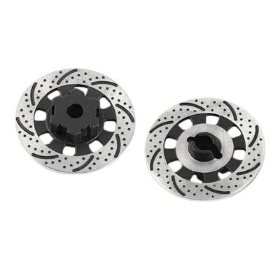 2 Metal Wheel Brake Disc for 1/7 Monster Trucks, Black