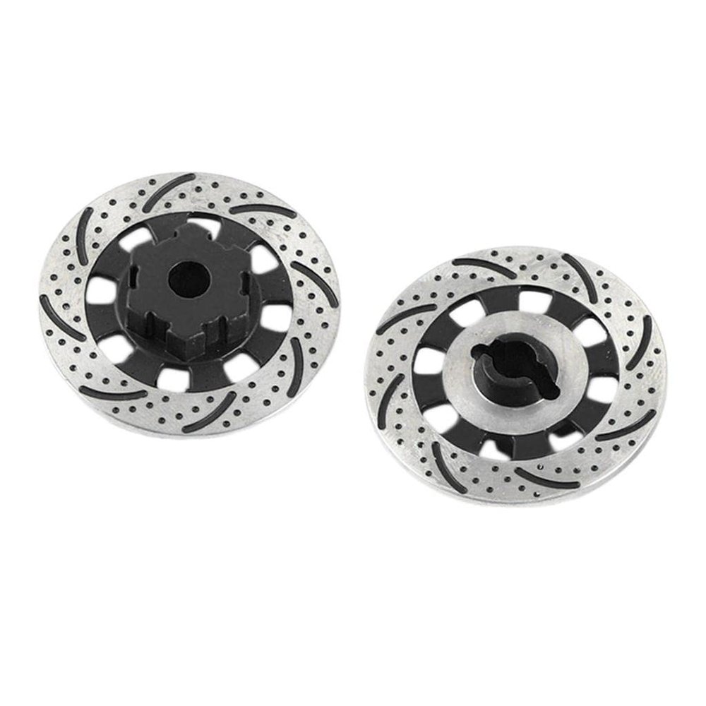 2 Metal Wheel Brake Disc for 1/7 Monster Trucks, Black