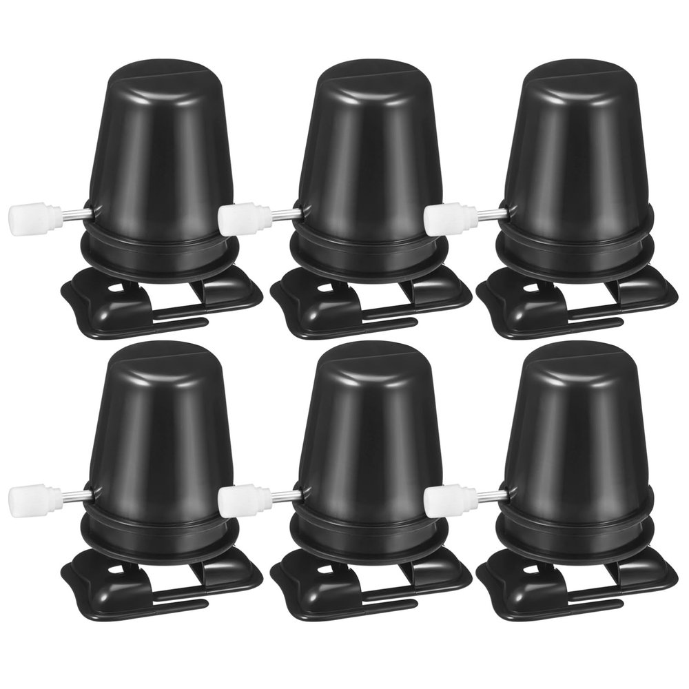 Toyvian 6 Pcs Wind Up Toy Base Mechanism, Wind Up Robot Toy, Clay Craft Accessories Replaceable Mechanism DIY Crafts Toys (Black)