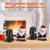 Toyvian 6 Pcs Wind Up Toy Base Mechanism, Wind Up Robot Toy, Clay Craft Accessories Replaceable Mechanism DIY Crafts Toys (Black) view 4